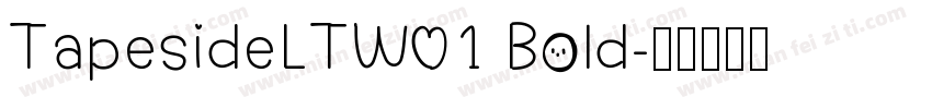 TapesideLTW01 Bold字体转换